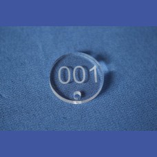 GUARDARROPA Conjunto placas 2 circulos.<br>Medidas: 35 x 35 mm y 35 x 35 mm<br>